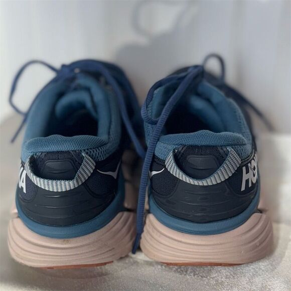 HOKA One One Gaviota 3 Women’s Running Shoes Navy Pink 8.5B Stability Trainer - Picture 5 of 9